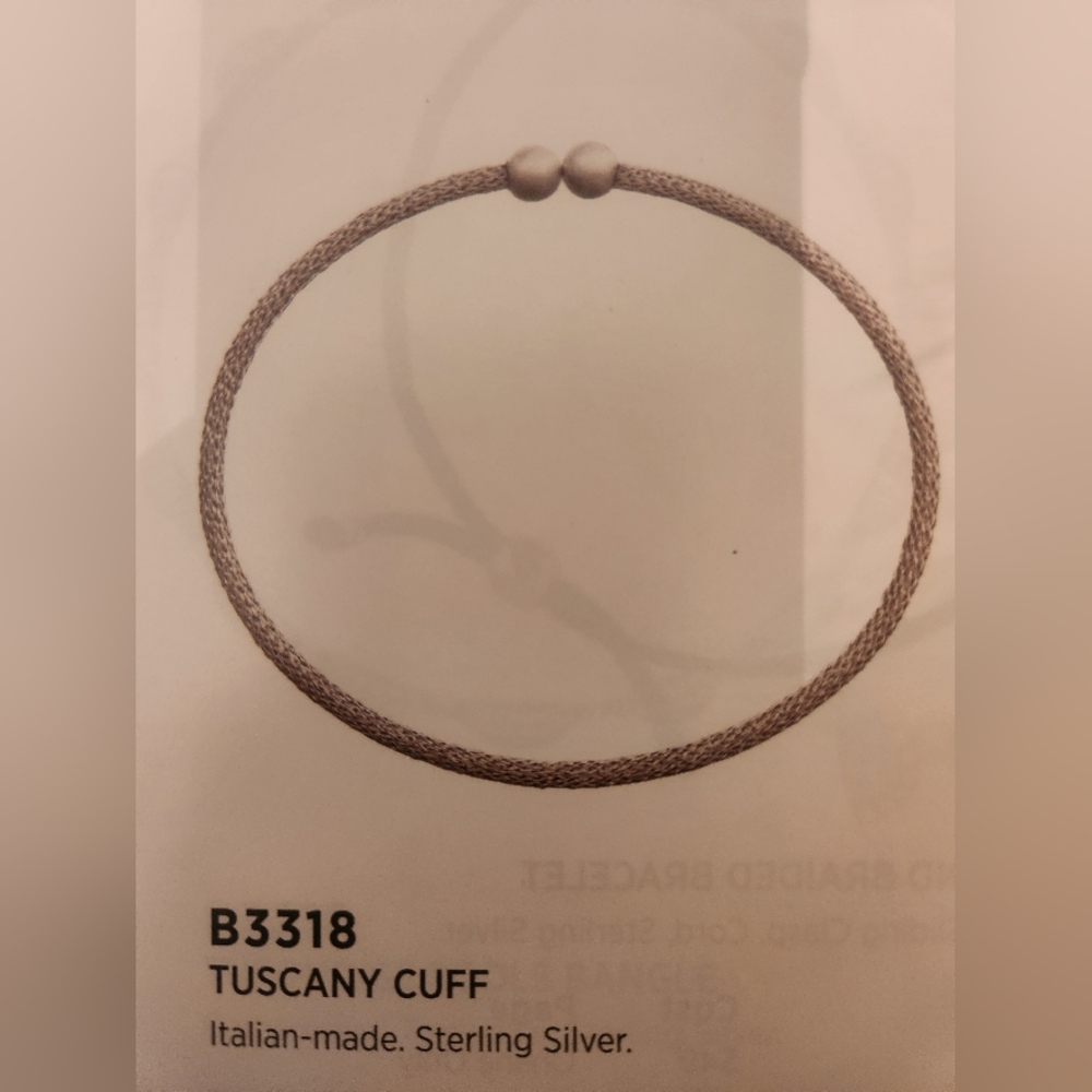NEW Silpada Tuscany Cuff Sterling Silver Bracelet